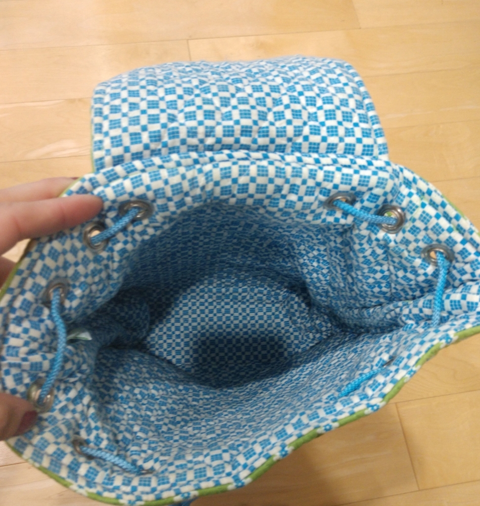 Green & Blue Vera Bradley Back Pack - Picture 8 of 8